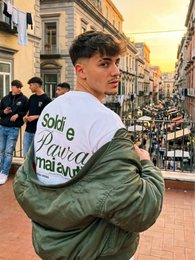 T-Shirt Boxy Oversize Heavyweight 100% Cotone Made in Italy – Never Had
