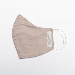 Gesichtsmaske Baumwolle Leinen Look