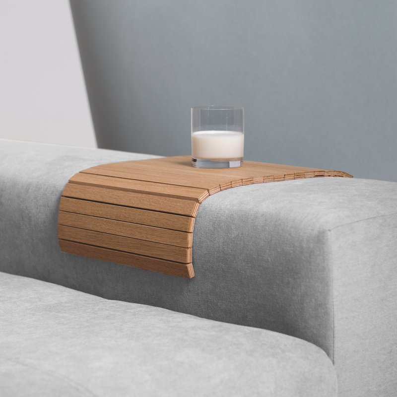 bakke, der tager form som armen på din sofa eller af de fleste ustabile overflader - DETRAY OAK