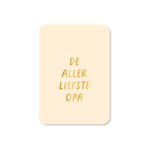 Mini card Dearest Grandpa (with gold foil)