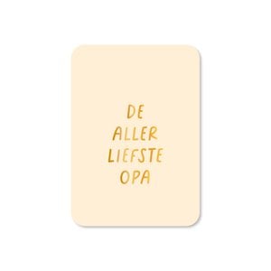 Mini card Dearest Grandpa (with gold foil)
