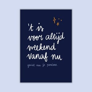 WENSKAART - Voor altijd weekend