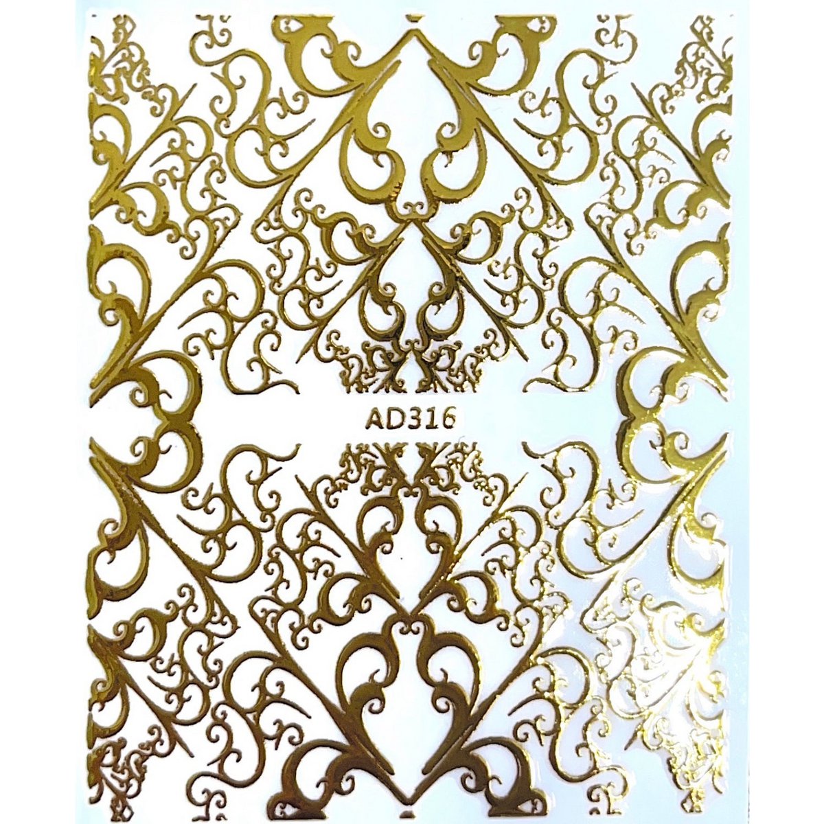 Gold pattern stickers