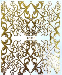 Gold pattern stickers