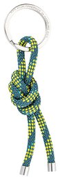 Keychain knot, blue-yellow