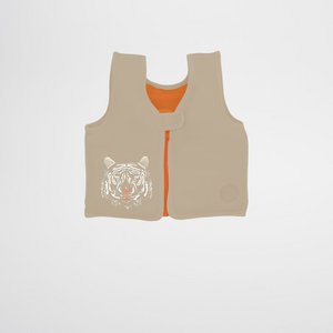Sunnylife - Kids SwimTime Swimming Vest Tully the Tiger 4-6 years - Brown