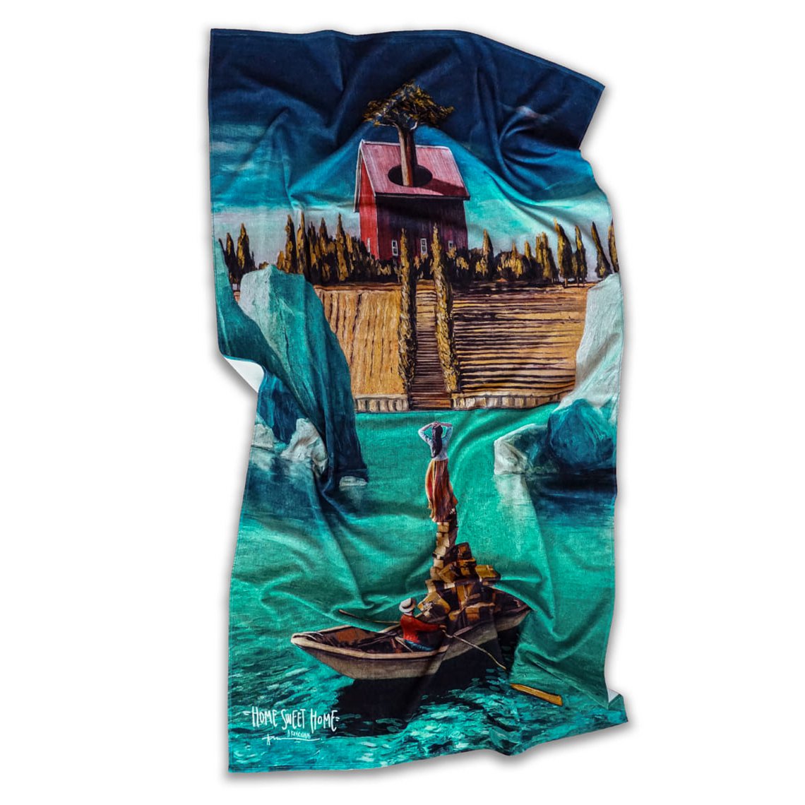 Beach towel Home Sweet Home - Algis Kriščiūnas