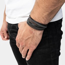 Leather bracelet "Wrap"
