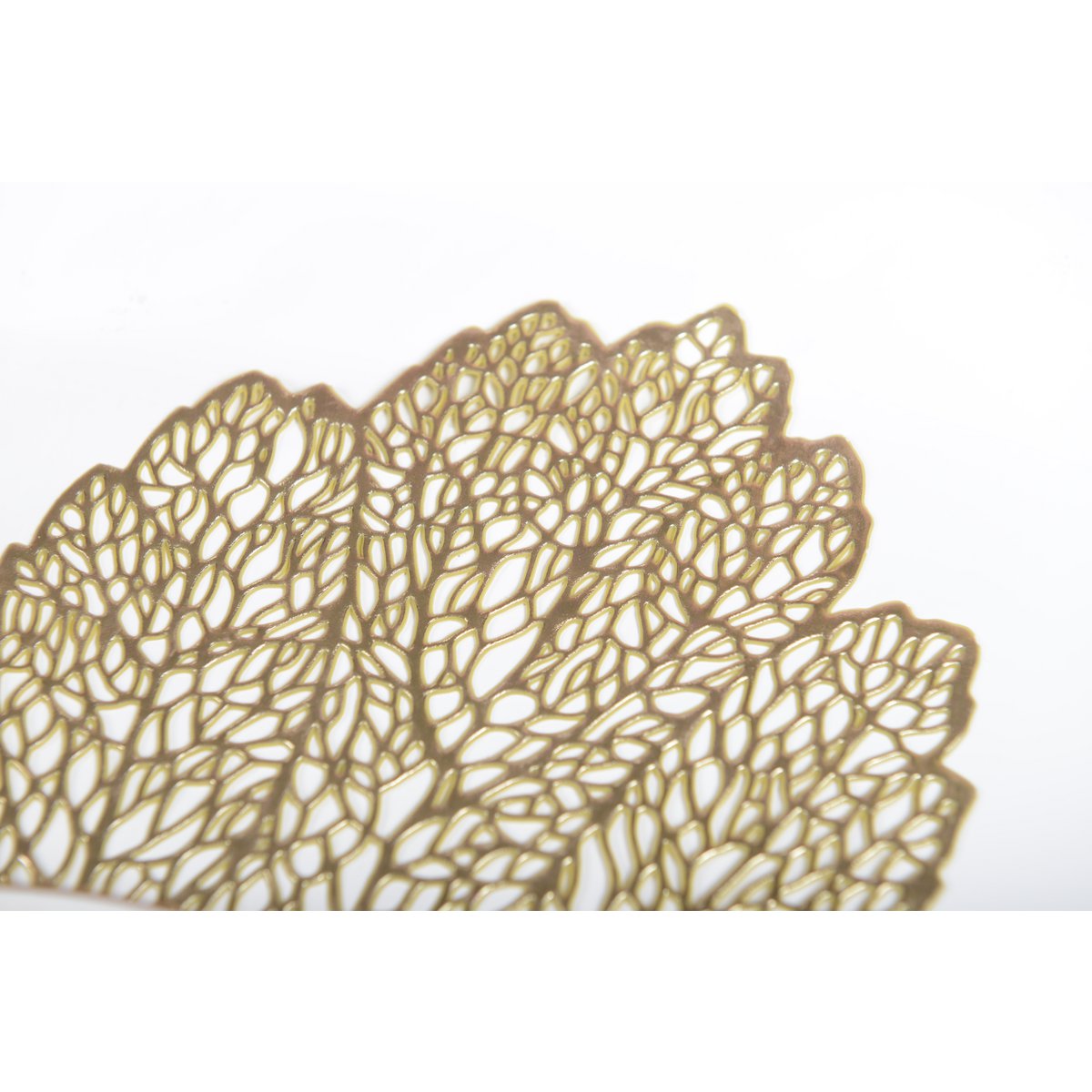 Goldene Eichenblattplatte