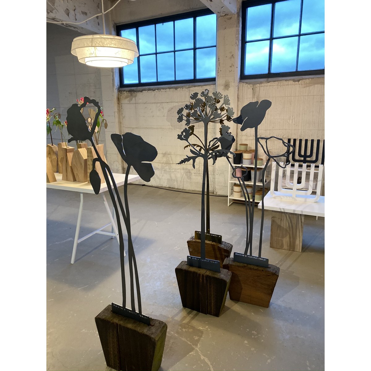 Poppy with flower bud | corten stem