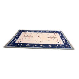 Vintage Handwoven Alto Woolen Rug