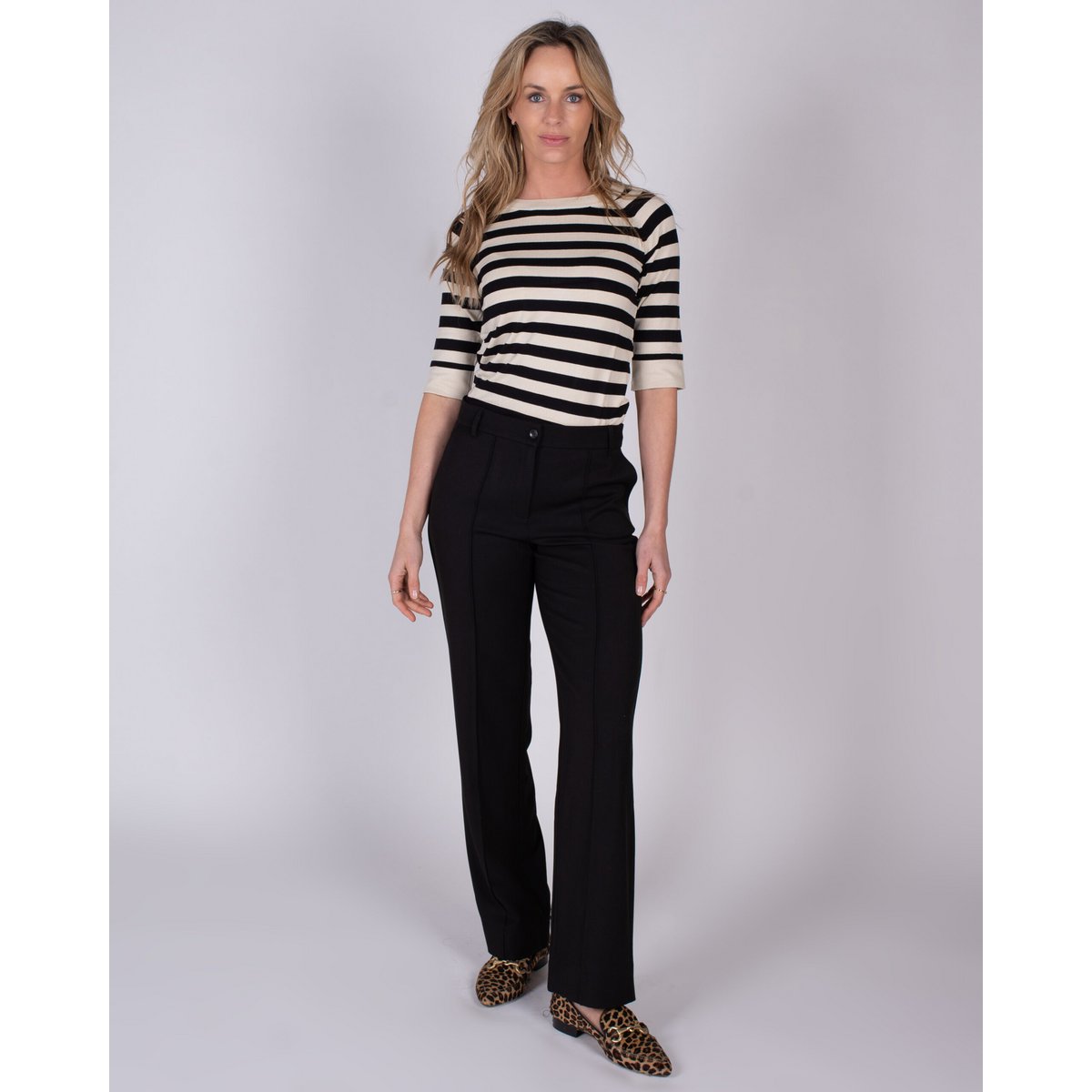 Dames Pantaloons Viscose Wool Black - Faro
