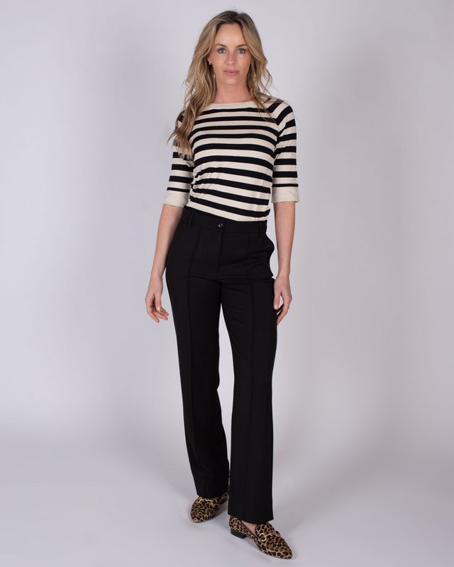 Dames Pantaloons Viscose Wool Black - Faro