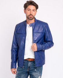 Hobbs │ Veste de moto en cuir masculin