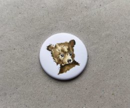  Watercolor style animal magnet button featuring a funny llama design. Durable fridge magnet with a whimsical llama illustration.