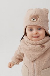Kurtka dziecięca pluszowa LEO BEIGE