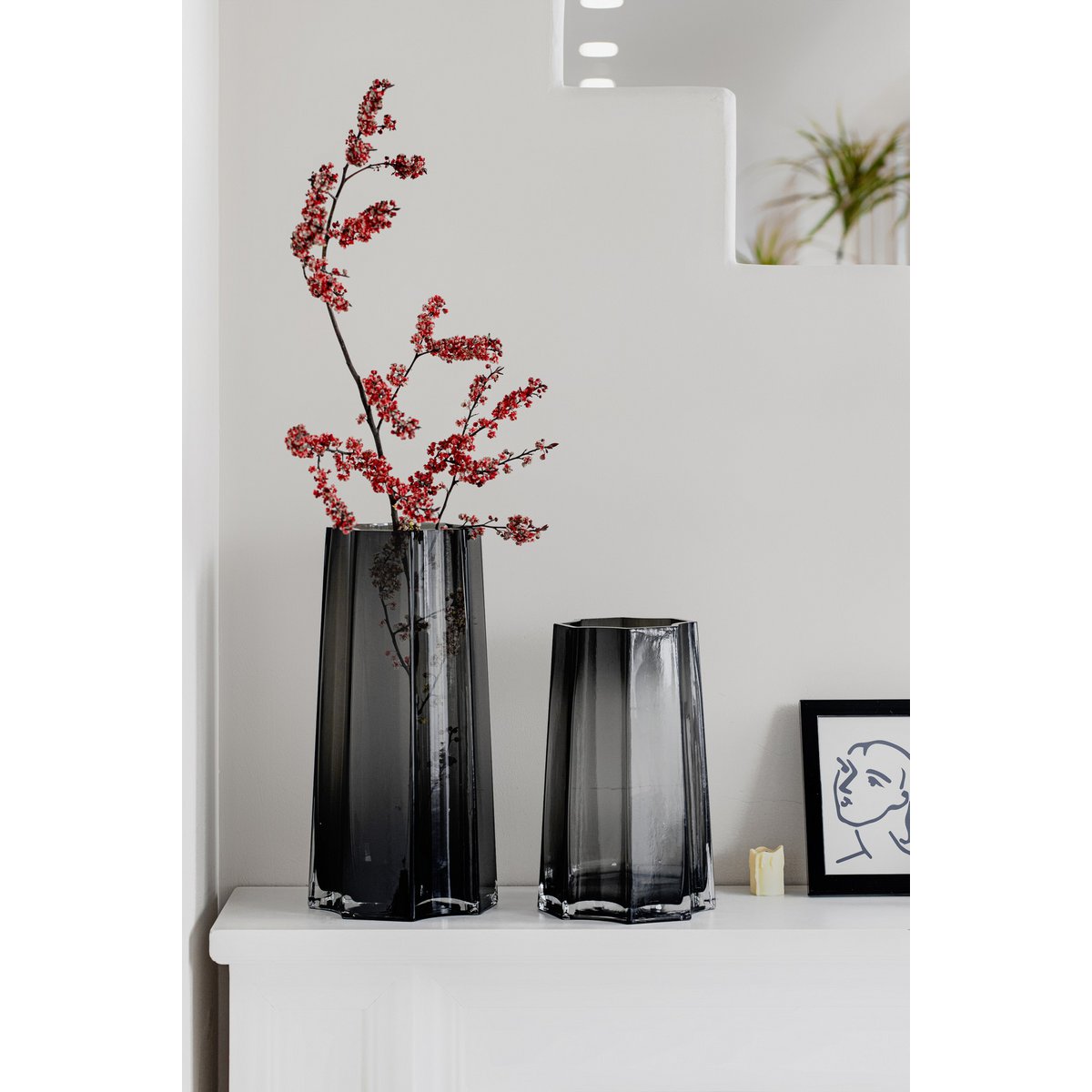 Moderno-Classico Vaso di lusso, design elegante, LENOX 30 Grigio