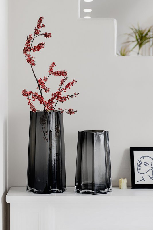 Modern-Classic Luksus vase, stilfuldt design, LENOX 30 Grå