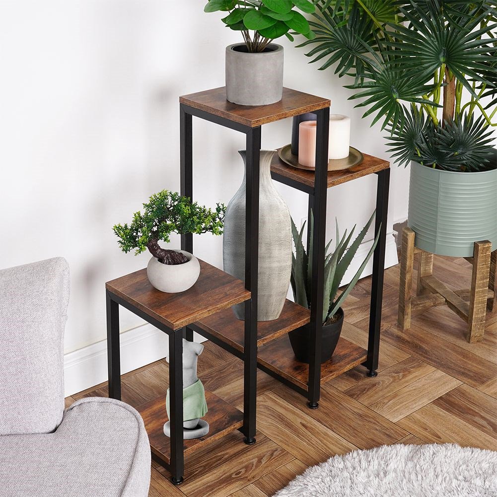 Plantstandaard metaal 6-niveau 80 cm