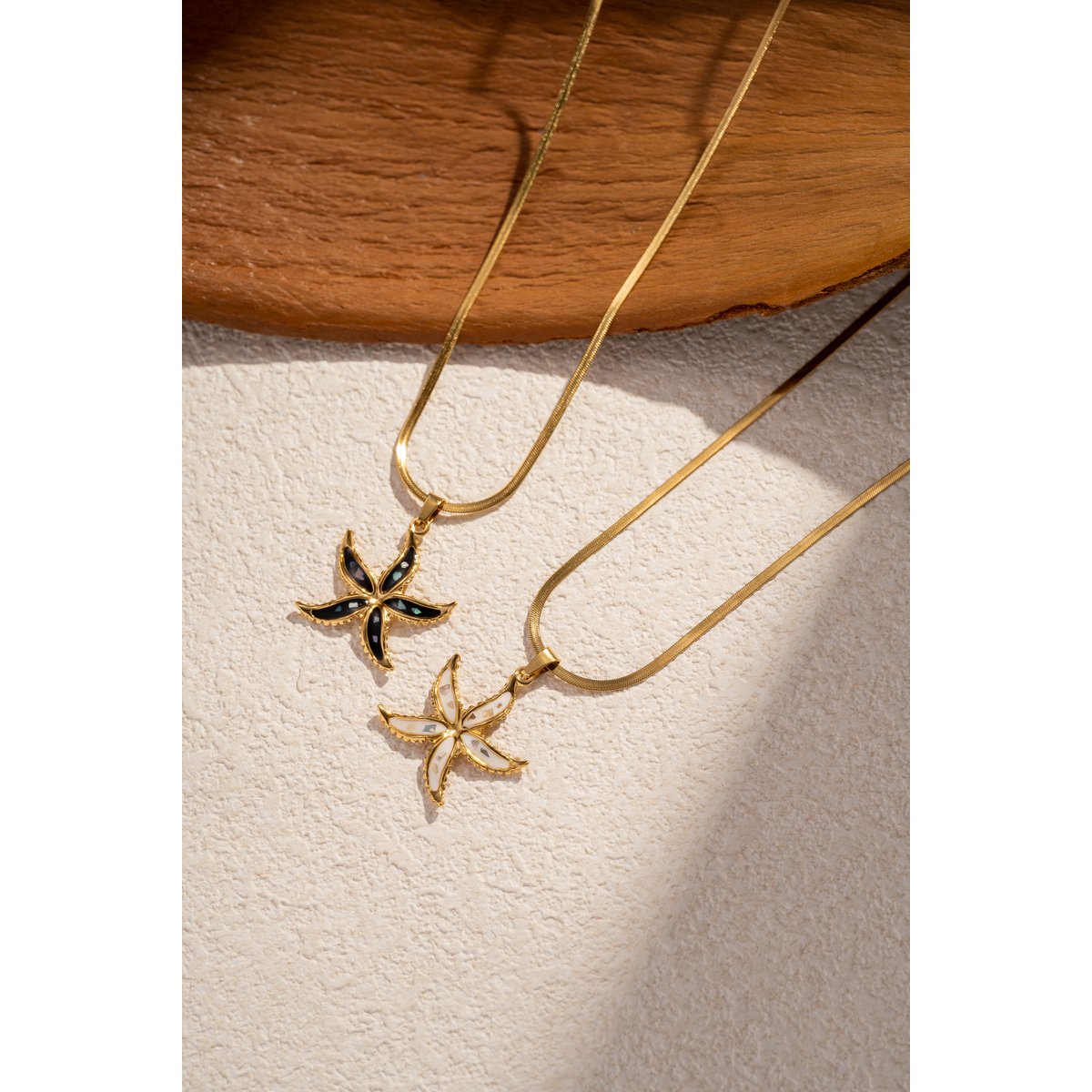 Star necklace Stainless steel golden golden trend summer summer