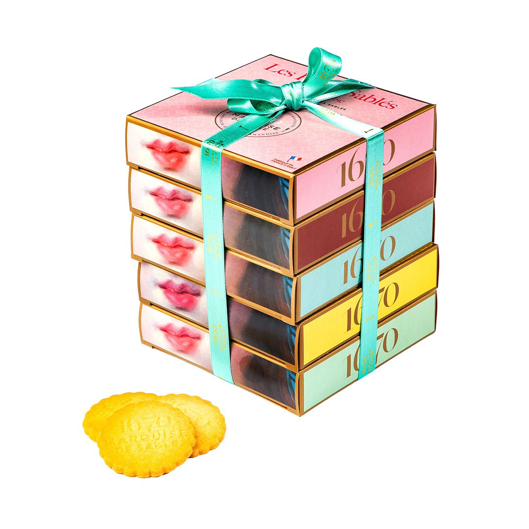 Chocolate chip shortbread cookies - 100g cardboard box