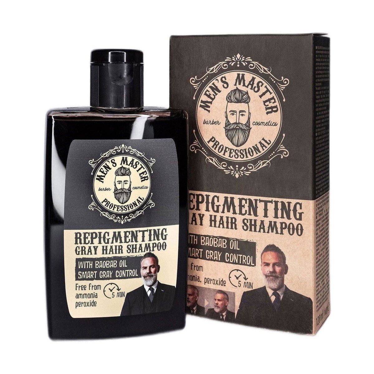 Szampon Przeciw Siwym Włosom Dla Mężczyzn – Men's Master Repigmenting 120ml
