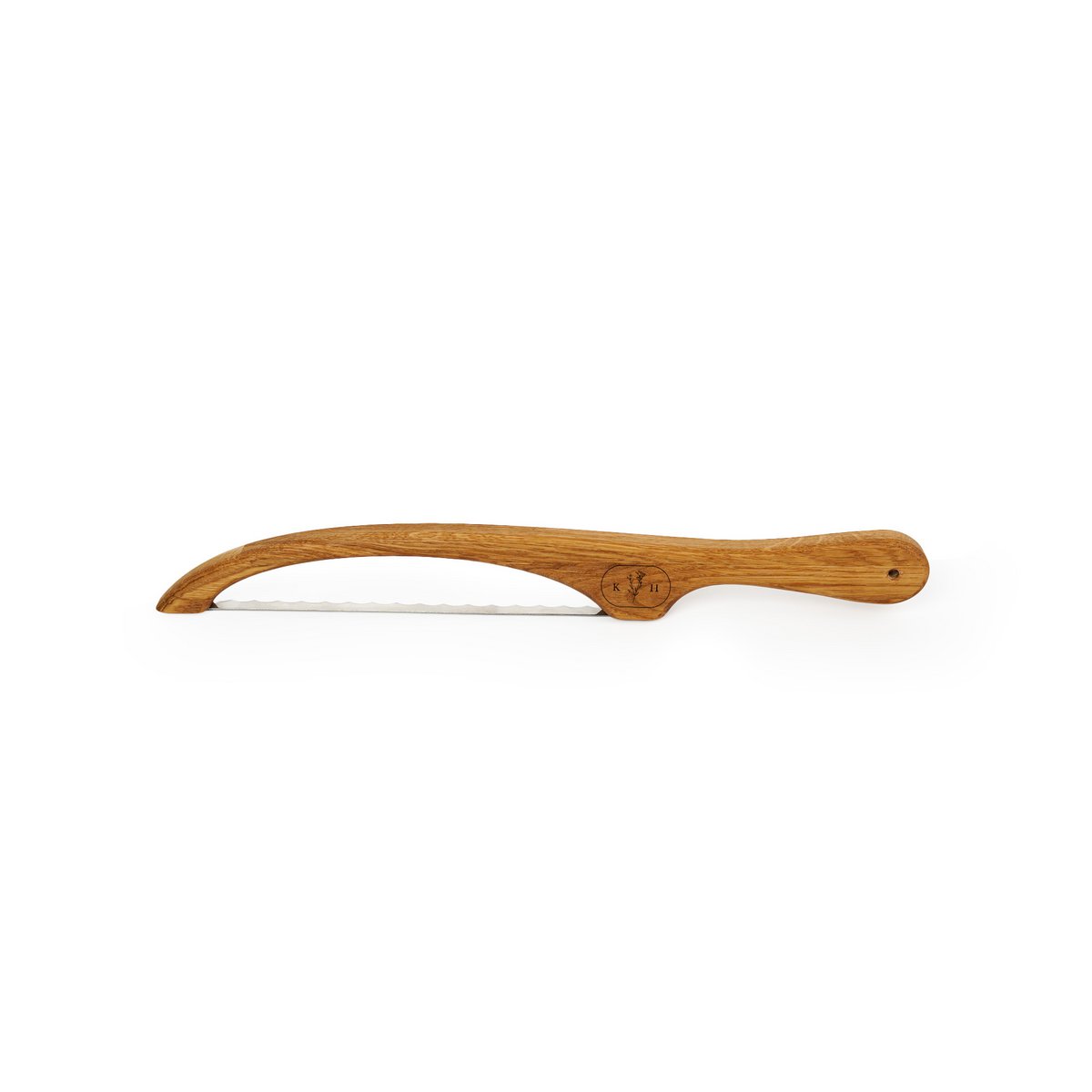 Couteau à pain en chêne pour un usage quotidien en cuisine, couteau dentelé en bois pour pain au levain, cadeau de pâtisserie, cadeaux de cuisine pour les cuisiniers