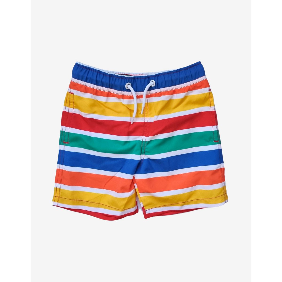 Kinder Schwimmshorts mit Happy Streifen, UV-Schutz UPF 50+