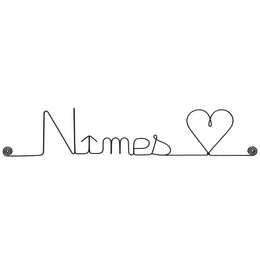 Decoración de pared con alambre - Ciudad - "Nimes" - para fijar - Joyería de pared