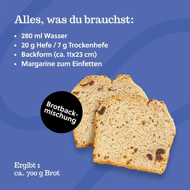 Bread baking mix: Einkorn date bread