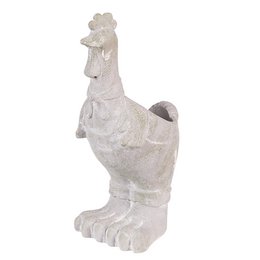 Blumenpot -Hahn 11x10x26 cm grauer Stein
