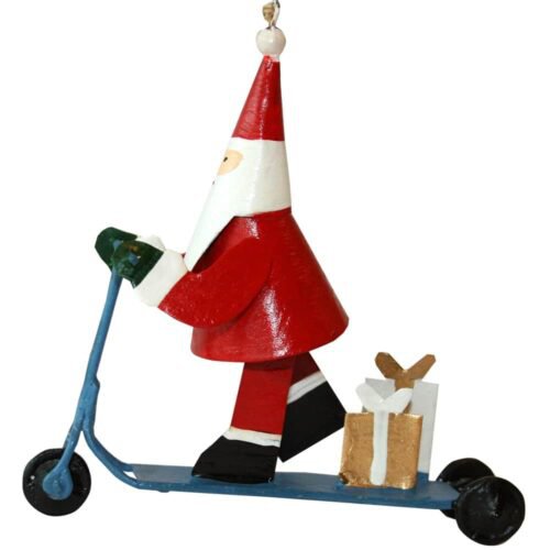 Santa Claus op scooters