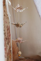 “Gold Bee” Origami Nursery Mobile