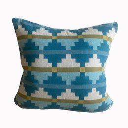Alf Pillow-Cover Blue, Soft Jacquard strikket bomuld