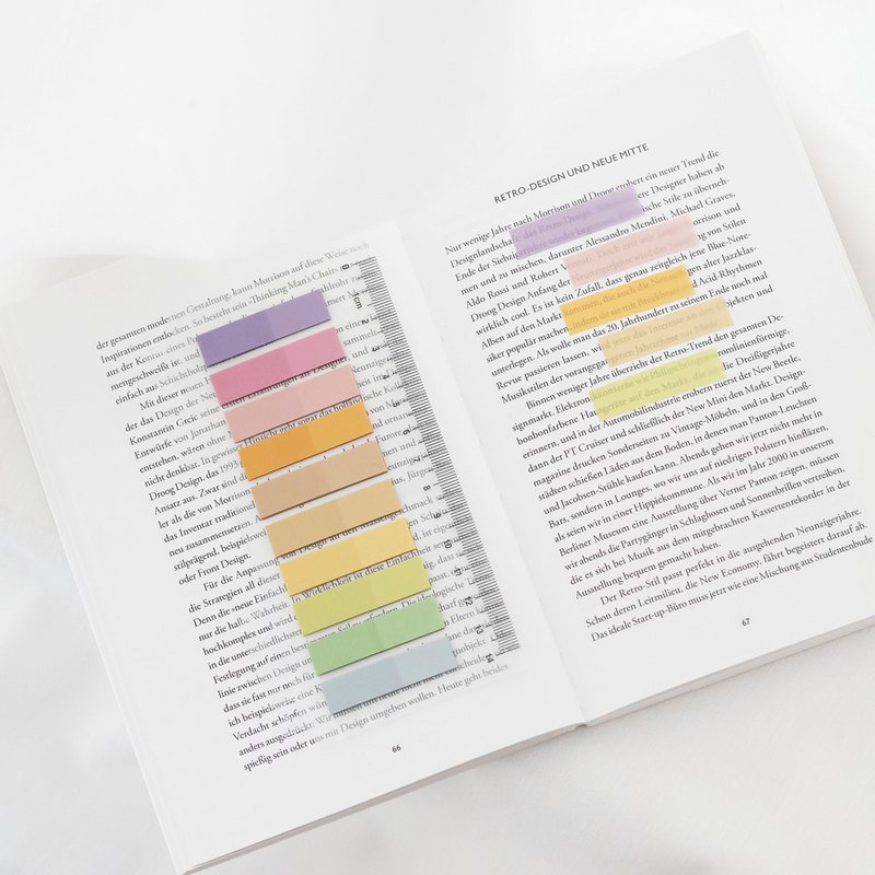 Pastelkleurige pony's | Ordenen plaknotities | Transparante sticky notes voor markering | Plakstrips |  Kantoorbenodigdheden