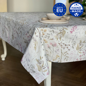Rectangular Tablecloth, Linen-Cotton Mix, Printed | Aitana