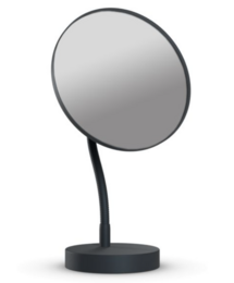 Non-illuminated mirror with stand and gooseneck