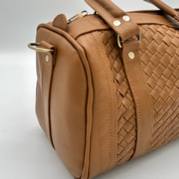 Rex Bag Beige - Håndlavet læderpose