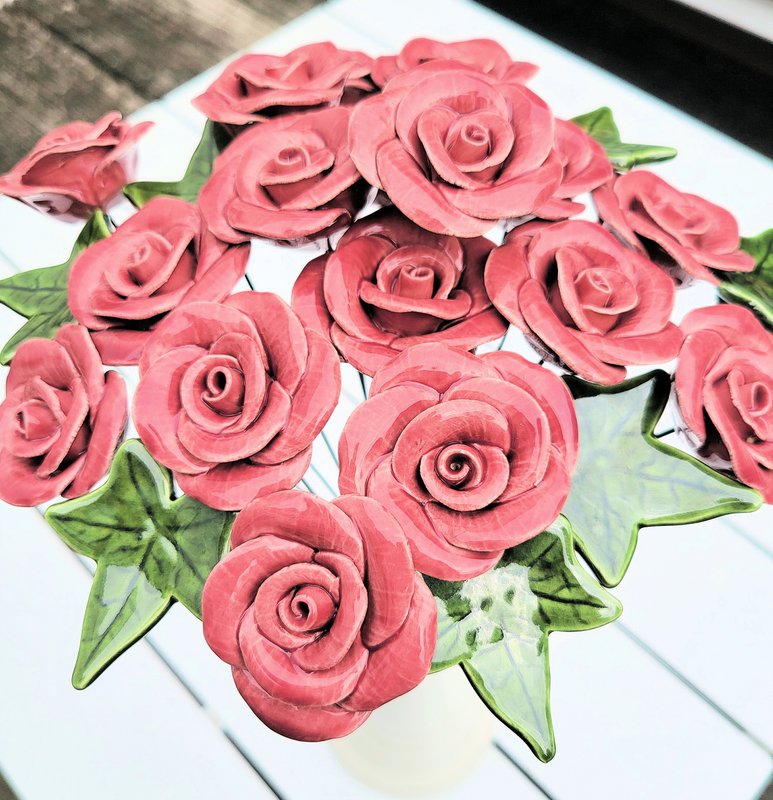 Rose Lys pink 4,5 cm