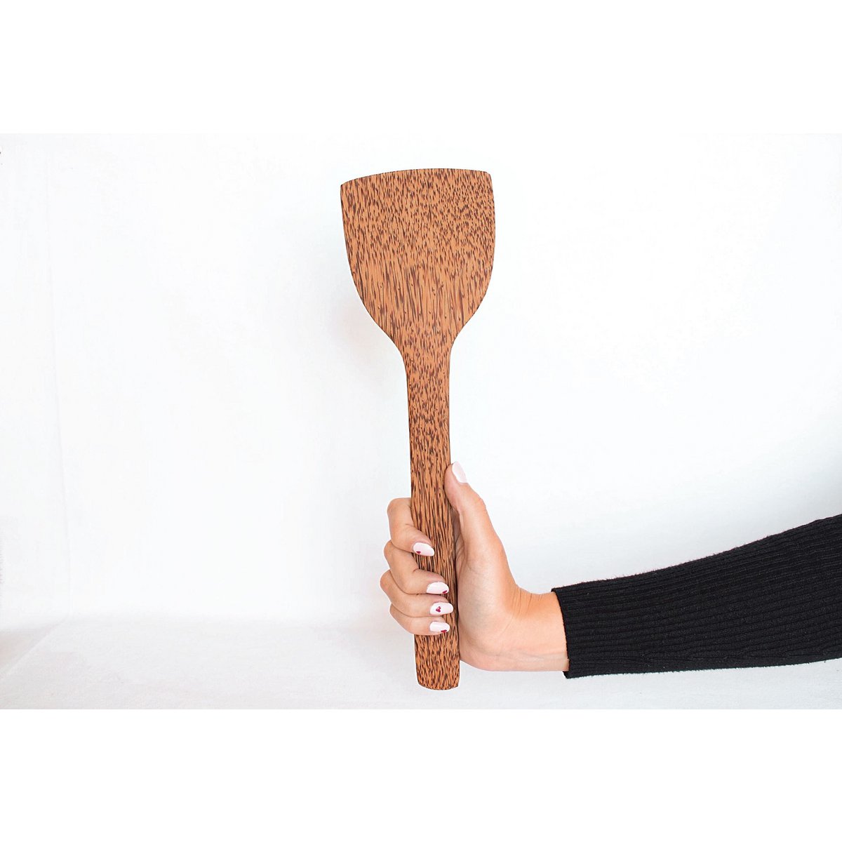 Træ køkkenspatel | Stor størrelse 33 cm | naturlig