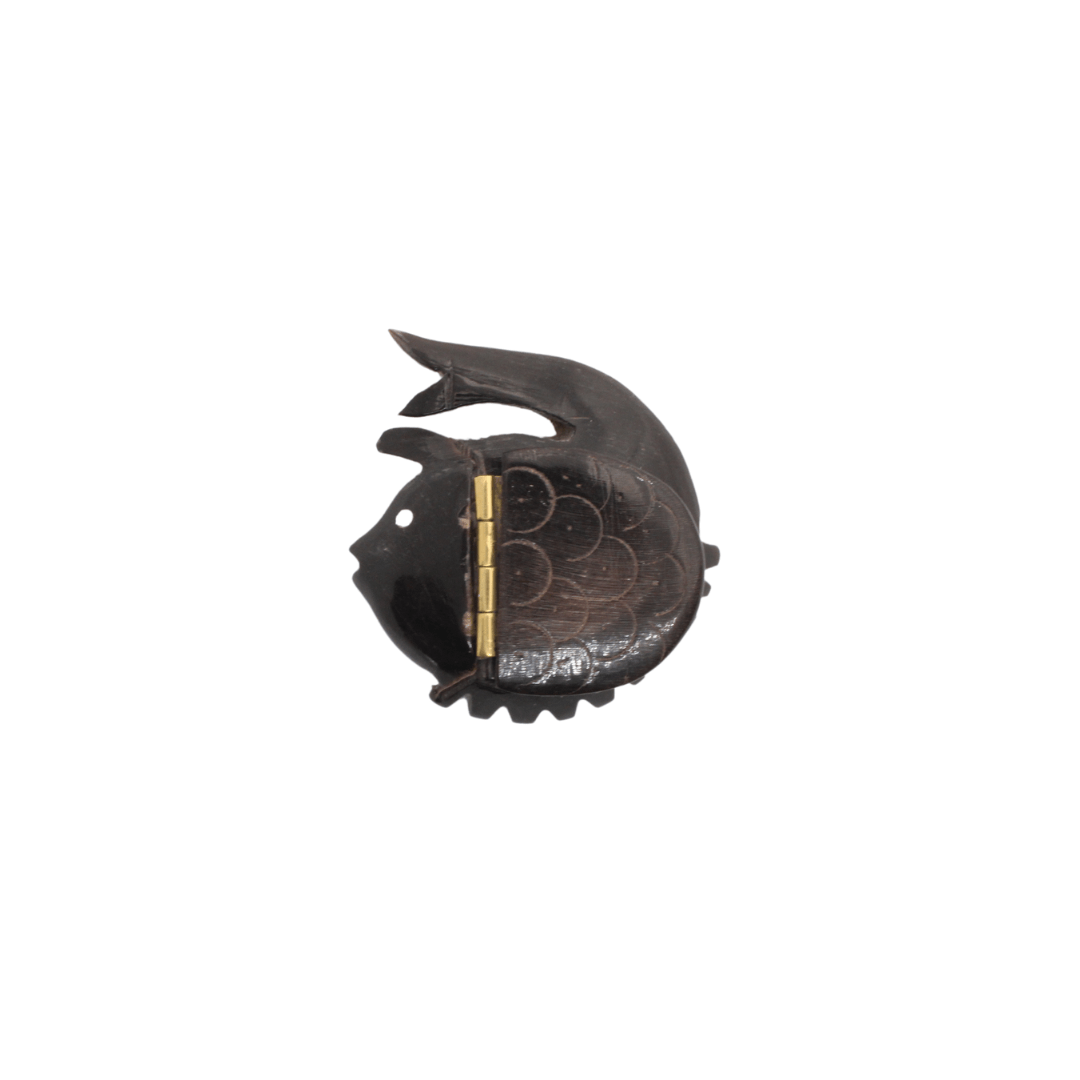 Ambachtelijke Ox Horn Box - Dancing Fish