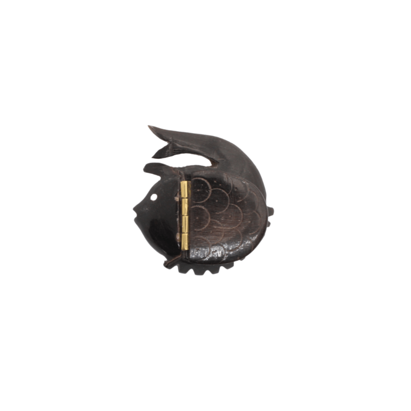 Ambachtelijke Ox Horn Box - Dancing Fish