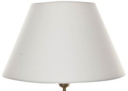 Klosz z tkaniny biały/biały wewnątrz 40/20/24 cm