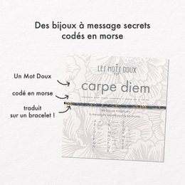 Armband Code Morse: Carpe Diem