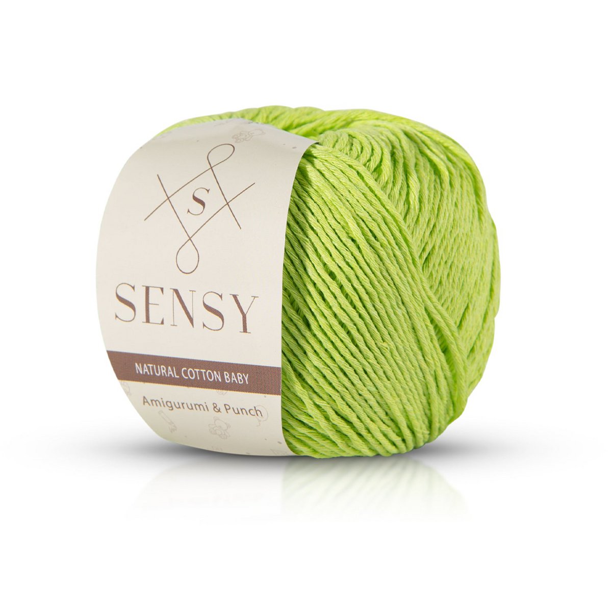 Sensy Premium Natural Baby Cotton 100% filato di cotone morbido per lavoro a maglia e uncinetto Amigurumi