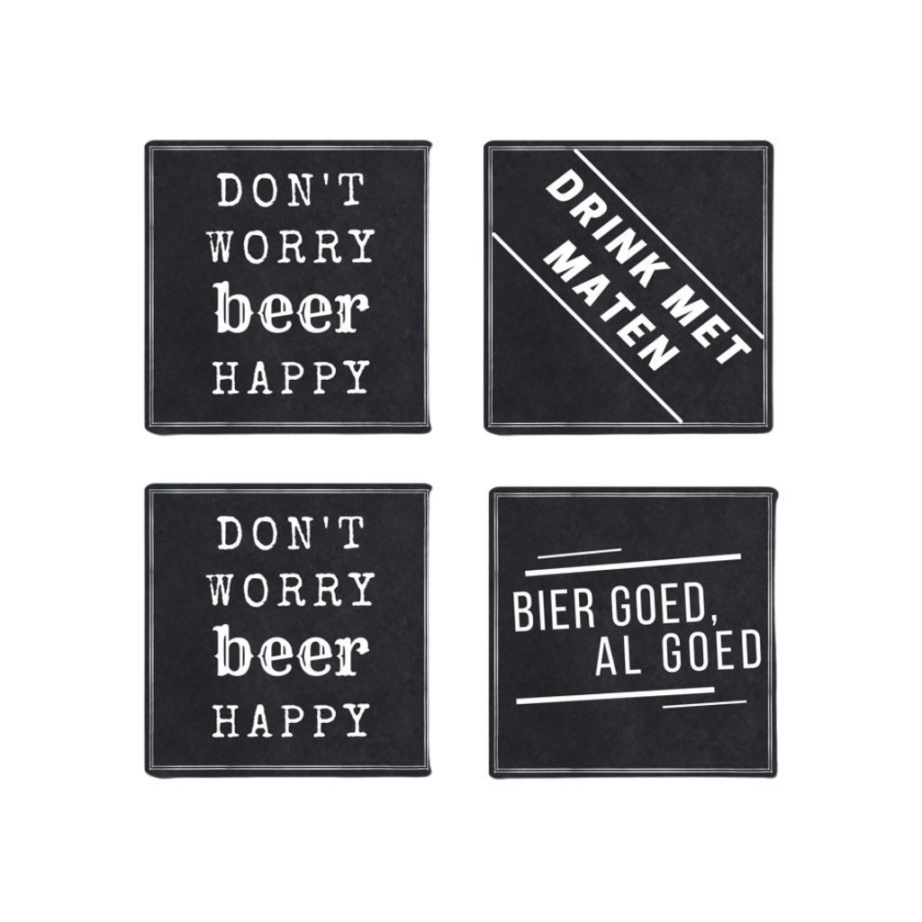 Coasters 4 stykker - øl