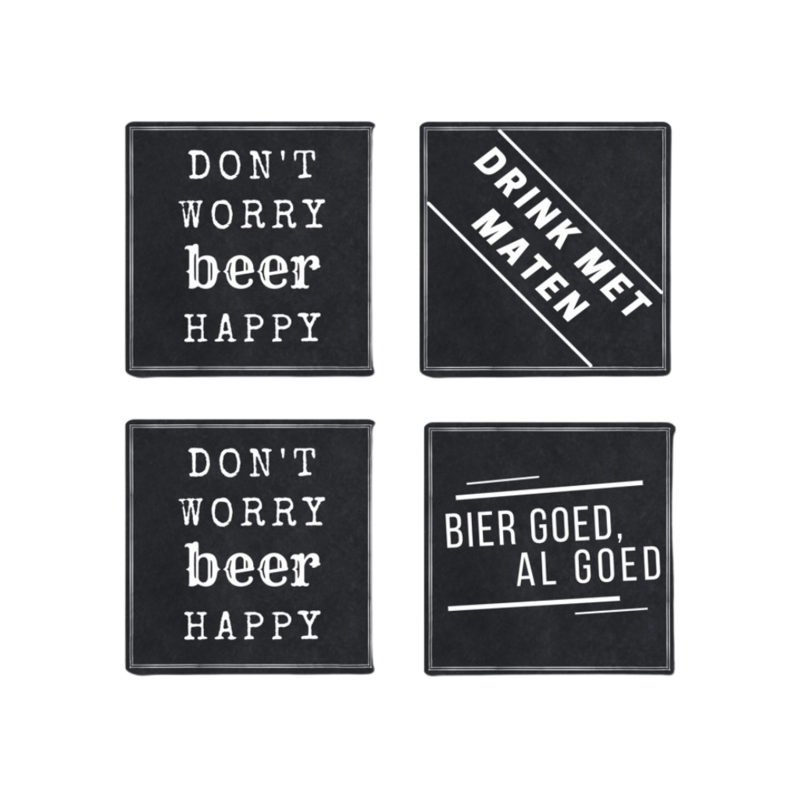 Coasters 4 stykker - øl
