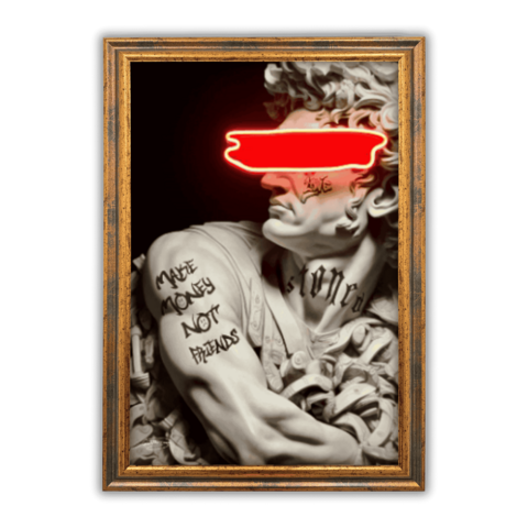 Cesare Tattoo Money | Led Wall Art