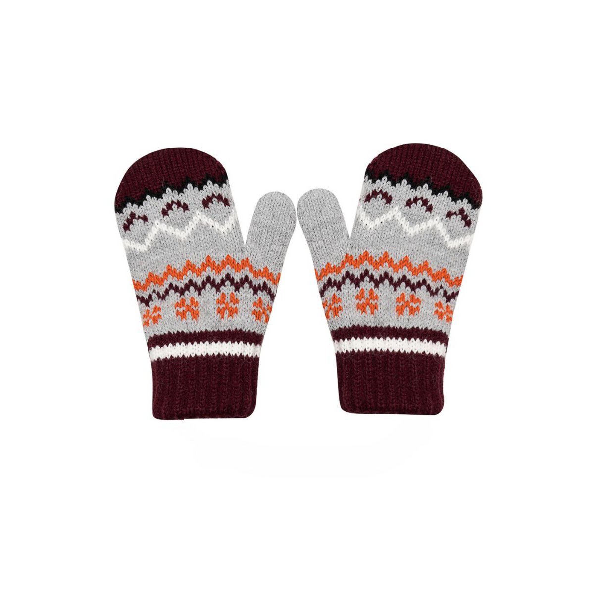 Gloves – 30% wool AVERARDO – burgundy