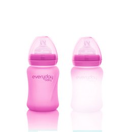 BOUTEILLE VERRE 150ML HEAT SENSING ROSE